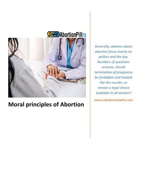 Moral principles of Abortion