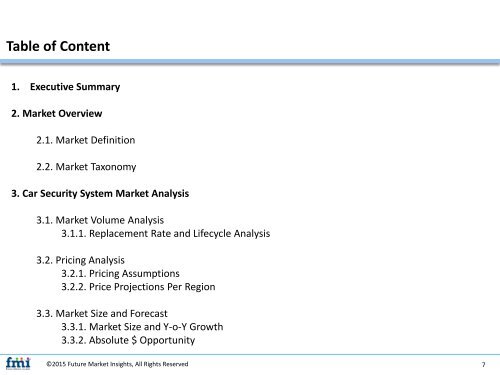 Car Security System Market