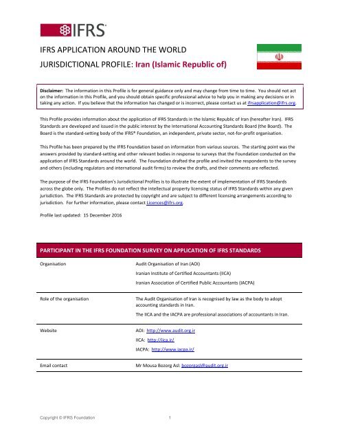 Iran-IFRS-Profile