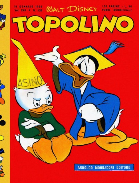 Topolino 0130 (Mondadori 1956-0 - Unbekannt