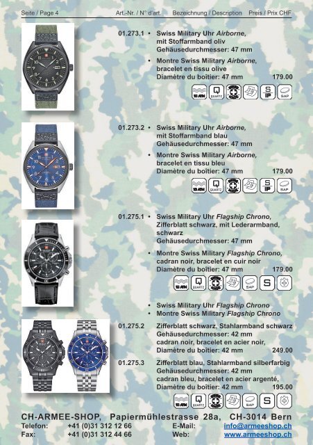 Armee Artikel Katalog 2016  