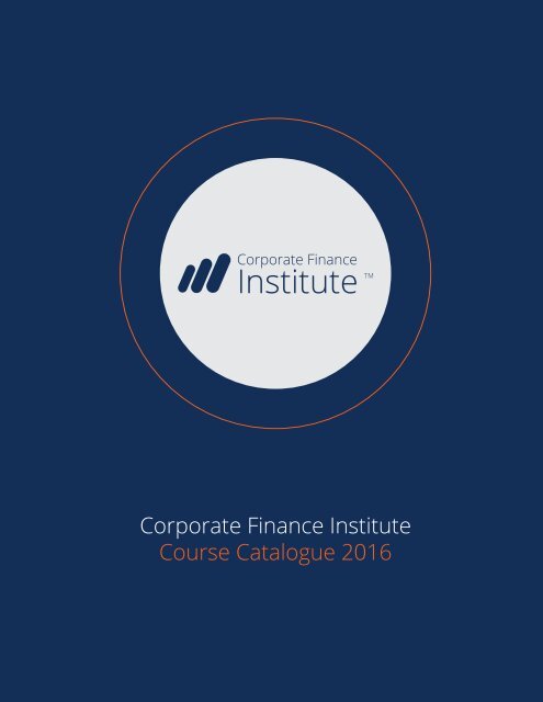 Corporate Finance Institute