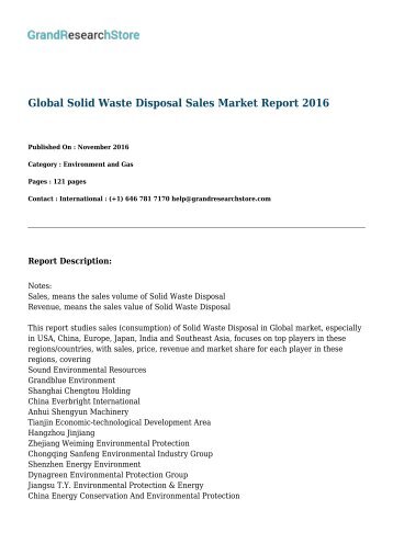 global-solid-waste-disposal-sales-market-report-2016-grandresearchstore