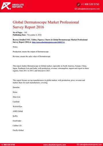 Global-Dermatoscope-Market-Professional-Survey-Report-2016