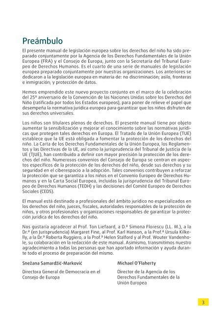 Manual de legislación europea sobre los derechos del niño