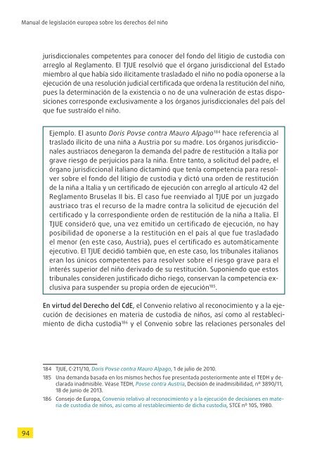 Manual de legislación europea sobre los derechos del niño