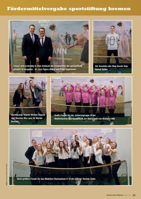 BREMER SPORT Magazin | Januar 2017