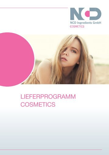 Lieferprogramm Cosmetics_NCD Ingredients