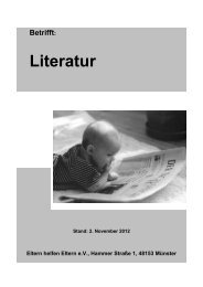 Betrifft: Literatur - Eltern Helfen Eltern