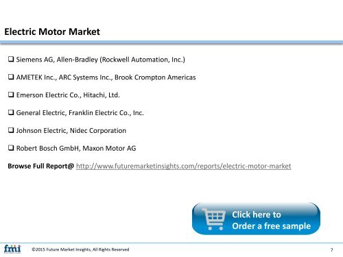 Electric Motor Market