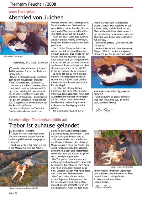 Tierheimzeitung 1/2008 - Tierheim Feucht