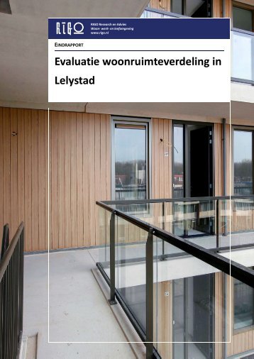 Evaluatie woonruimteverdeling in Lelystad