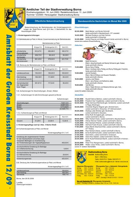 Amtsblatt Amtsblatt - Druckhaus Borna