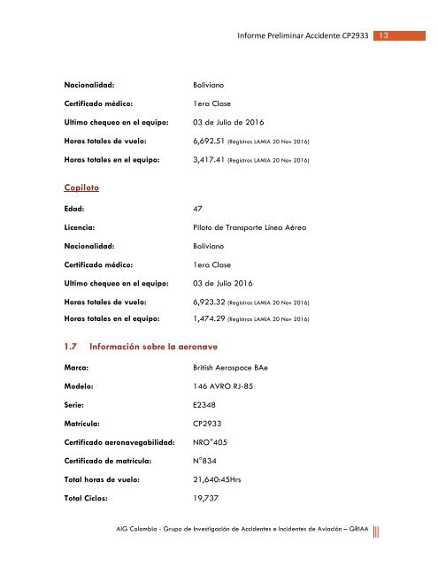 INFORME PRELIMINAR