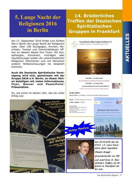 Das Spiritistische Magazin, Ausgabe 6