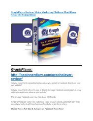 GraphPlayer review & GraphPlayer $22,600 bonus-discount