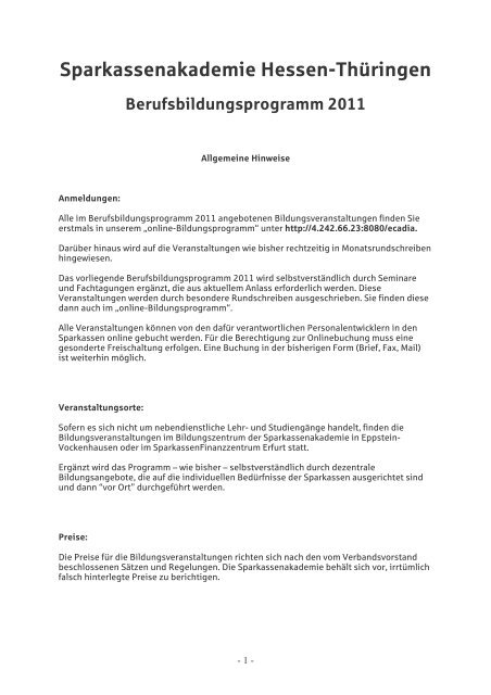 Bildungsprogramm 2011 Pdf Sparkassen Finanzgruppe Hessen