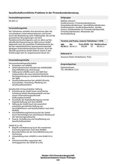 Bildungsprogramm 2011 (PDF) - Sparkassen-Finanzgruppe Hessen ...