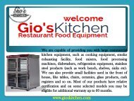 Commercial oven Vancouver BC| gioskitchen