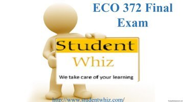 ECO 372 Final Exam: 2014, Answers - the market where business sell goods and services to households