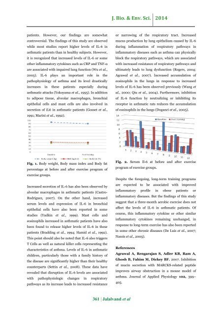 Impact of chronic exercise training on pro-inflammatory cytokine interleukine-6 in adult men with asthma