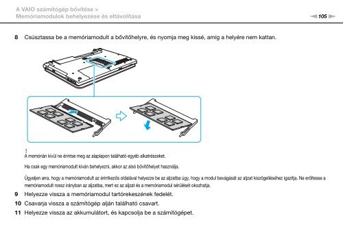 Sony VPCCB4P1E - VPCCB4P1E Istruzioni per l'uso Ungherese