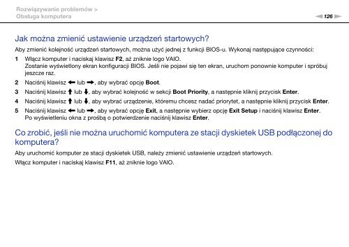 Sony VPCCB4P1E - VPCCB4P1E Istruzioni per l'uso Polacco