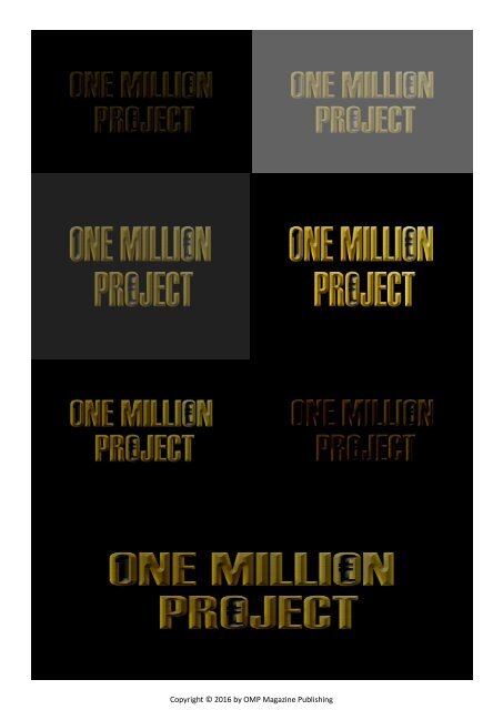 One Million Project Magazine