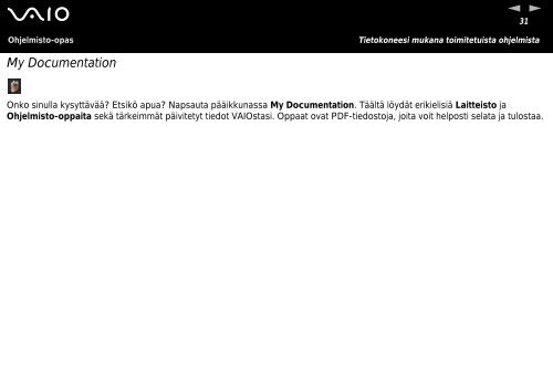 Sony VGN-A217S - VGN-A217S Manuale software Finlandese