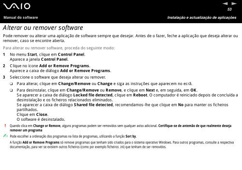 Sony VGN-A217S - VGN-A217S Manuale software Portoghese