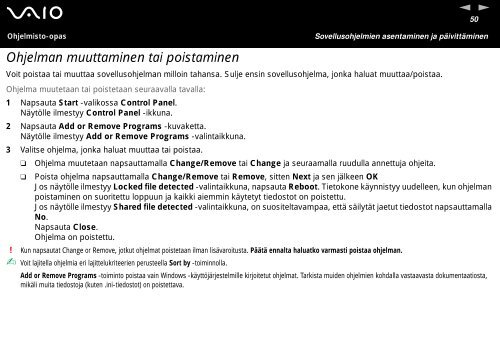 Sony VGN-A217S - VGN-A217S Manuale software Finlandese