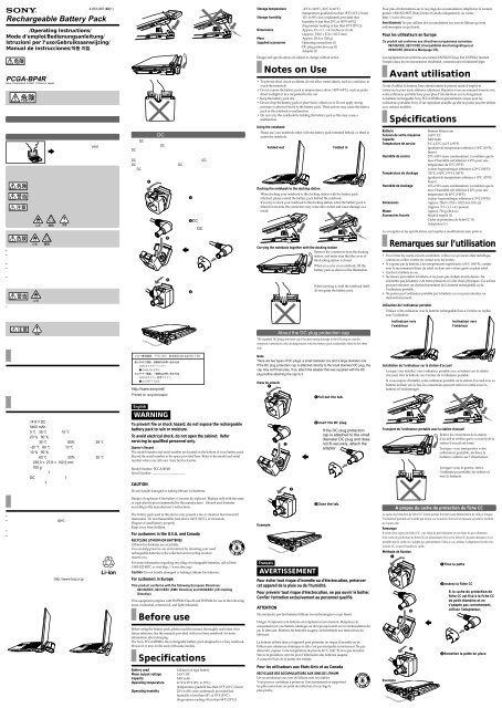 Sony PCGA-BP4R - PCGA-BP4R Istruzioni per l'uso Tedesco