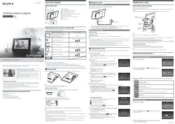 Sony DPF-C800 - DPF-C800 Istruzioni per l'uso Polacco