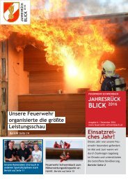 Jahresrückblick 2016 der Feuerwehr Schweinbach