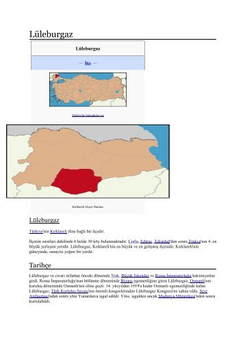 Kırklareli .Lüleburgaz