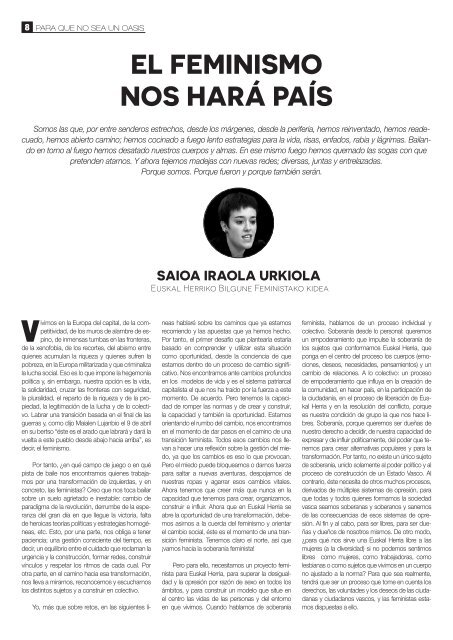 Para que no sea un oasis... Reflexionando con Ángela Davis