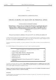 OFICINA EUROPEA DE SELECCIÓN DE PERSONAL (EPSO)