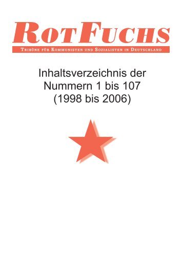Inhaltsverz. 1998-2006 - RotFuchs