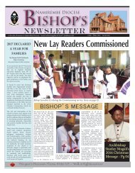 Namirembe Diocese Bishop's Newsletter - December 2016
