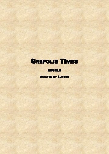 Regels Grepolis Times