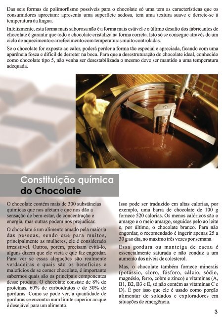 REVISTA A QUÍMICA DO CHOCOLATE