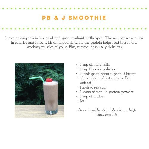 My Favourite Smoothie Recipes!