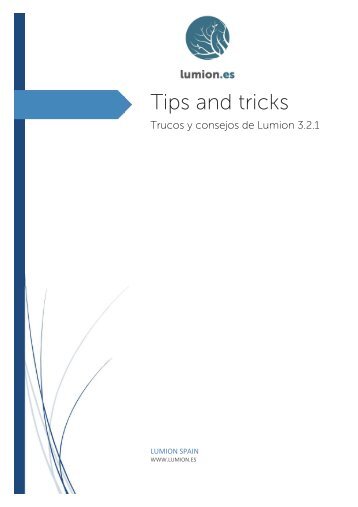 TRIPS AND TRICKS LUMION 3.2.1