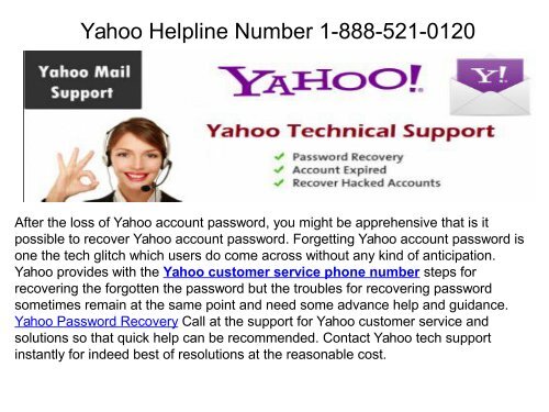 Get Error free support from Yahoo Customer Service Number1-888-521-0120