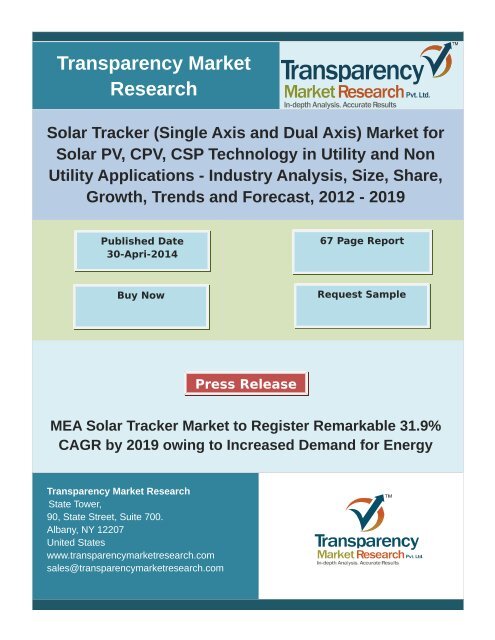 Solar Tracker (Single Axis and Dual Axis) Market