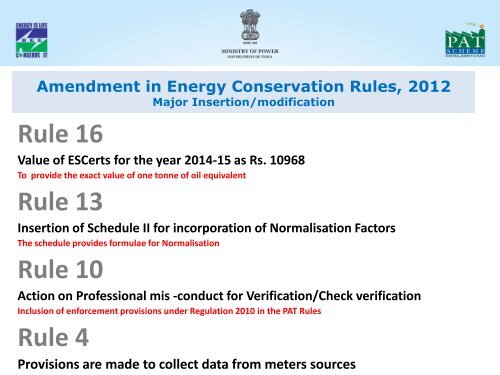 Overview of PAT Scheme Achievements and prospects