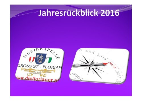 Jahresrückblick 2016