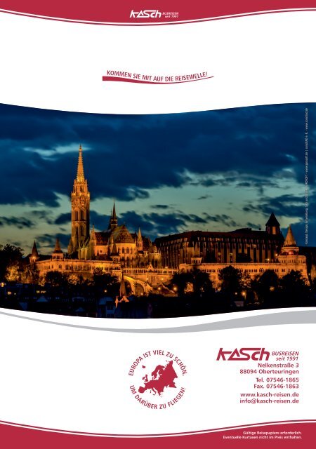 KASCH Busreisen 2017