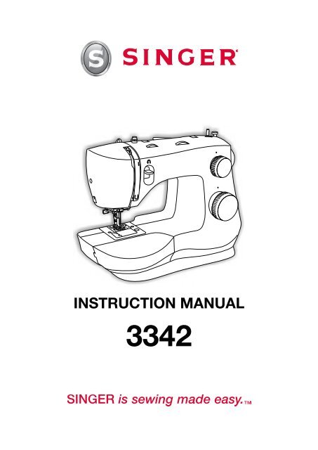 Singer 3342 Fashion Mate - English, French, Spanish - User Manual