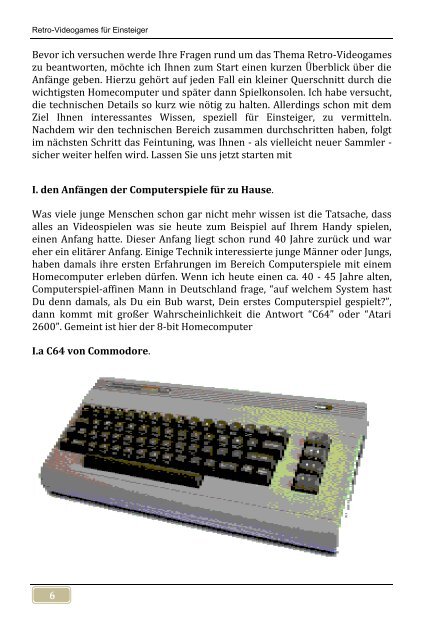 Retro-Videogames für Einsteiger